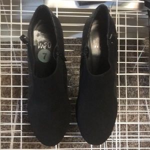 Impo Black High Heels Bootie OMNI Sz 7 Zipper